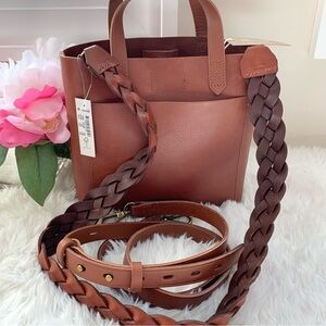 NEW Madewell Small Transport Crossbody Leather Shoulder Bag with 2 Straps NWT